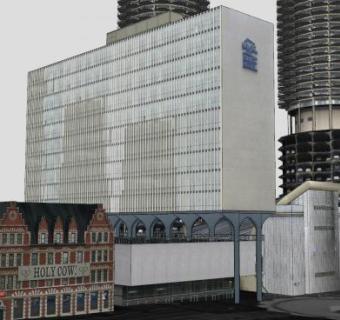 滨海城市建筑SU模型下载_sketchup草图大师SKP模型