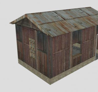 木屋小屋房子SU模型下载_sketchup草图大师SKP模型
