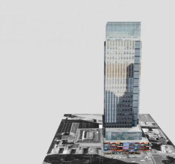 雷曼兄弟高层建筑SU模型下载_sketchup草图大师SKP模型