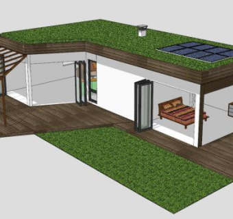 环保房子建筑SU模型下载_sketchup草图大师SKP模型