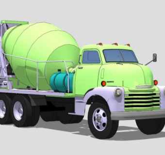 水泥搅拌车SU模型_su模型下载 草图大师模型_SKP模型