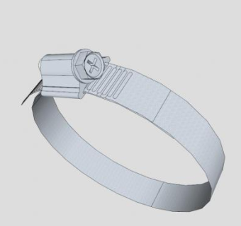 水管管夹配件SU模型打包_su模型下载 草图大师模型_SKP模型