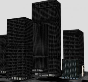 多伦多办公楼建筑SU模型下载_sketchup草图大师SKP模型