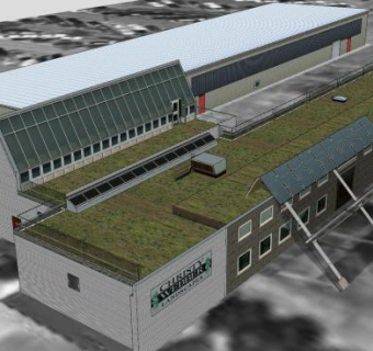 克里斯蒂韦伯景观建筑SU模型下载_sketchup草图大师SKP模型