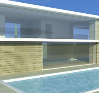 现代建筑住宅房子SU模型下载_sketchup草图大师SKP模型