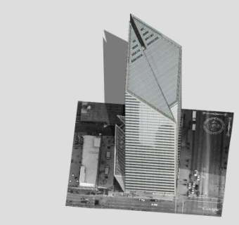 公司建造办公楼SU模型下载_sketchup草图大师SKP模型