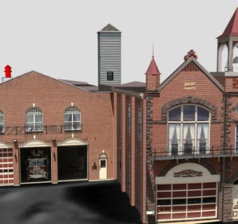 宾夕法尼亚州消防公司SU模型下载_sketchup草图大师SKP模型