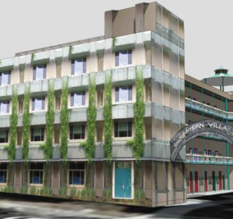 东村共管公寓建筑SU模型下载_sketchup草图大师SKP模型