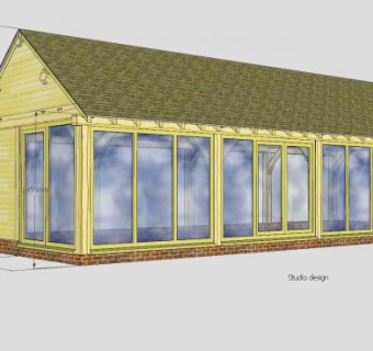 花园工作室建筑SU模型下载_sketchup草图大师SKP模型