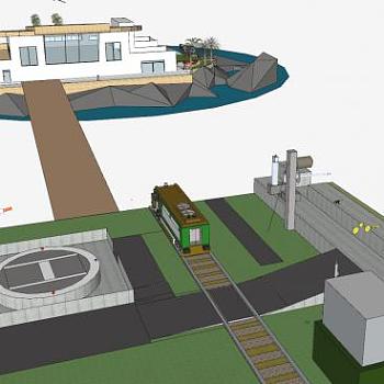 豪华别墅外观<em>建筑</em>SU模型下载_sketchup草图大师SKP模型