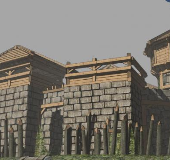 现代复古建筑SU模型下载_sketchup草图大师SKP模型