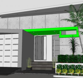 现代房子屋顶建筑SU模型下载_sketchup草图大师SKP模型