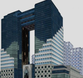 大蒂卡尔酒店建筑SU模型下载_sketchup草图大师SKP模型