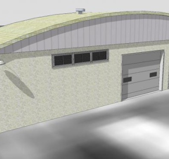市中心建筑仓库SU模型下载_sketchup草图大师SKP模型