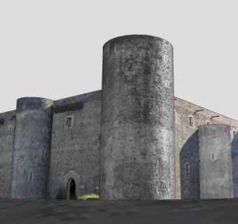 乌尔西诺城堡建筑SU模型下载_sketchup草图大师SKP模型