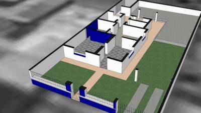 现代户外家居建筑SU模型下载_sketchup草图大师SKP模型