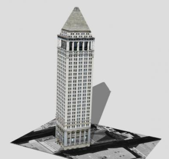信孚银行大楼建筑SU模型下载_sketchup草图大师SKP模型