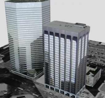 百老汇高层建筑SU模型下载_sketchup草图大师SKP模型