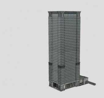 大楼户外高层建筑SU模型下载_sketchup草图大师SKP模型