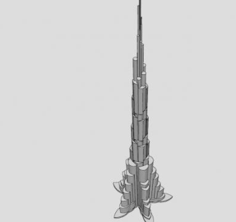 摩天大楼高层建筑SU模型下载_sketchup草图大师SKP模型
