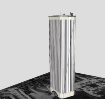 毕加索高层建筑SU模型下载_sketchup草图大师SKP模型