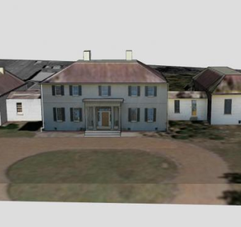 旧房子大楼建筑SU模型下载_sketchup草图大师SKP模型