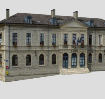 水管工办公建筑SU模型下载_sketchup草图大师SKP模型