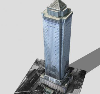 梅隆银行中心建筑SU模型下载_sketchup草图大师SKP模型