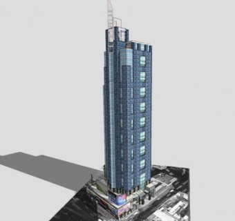 贝塔斯曼大厦建筑SU模型下载_sketchup草图大师SKP模型