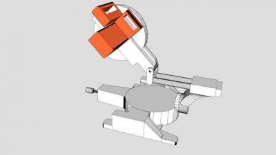 木工师傅的电锯SU模型_su模型下载 草图大师模型_SKP模型