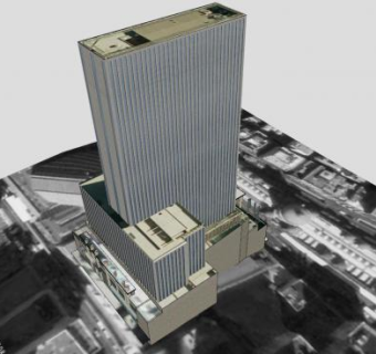 悉尼希尔顿建筑SU模型下载_sketchup草图大师SKP模型