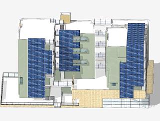 科罗拉多法院房子建筑SU模型下载_sketchup草图大师SKP模型