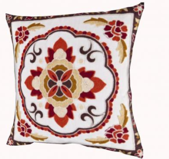 复古风花卉抱枕SU模型下载_sketchup草图大师SKP模型