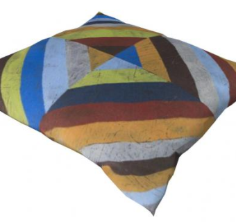 几何设计多色抱枕SU模型下载_sketchup草图大师SKP模型