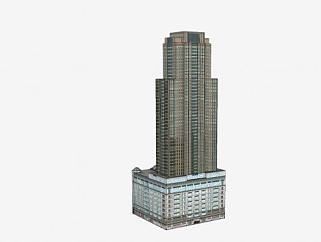 芝加哥<em>高层建筑</em>SU模型下载_sketchup草图大师SKP模型