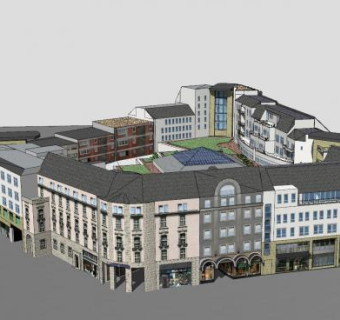 伍珀塔市政厅建筑SU模型下载_sketchup草图大师SKP模型