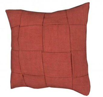 深红色格子棉麻抱枕SU模型下载_sketchup草图大师SKP模型