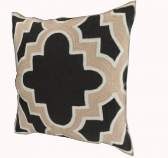 几何形黑色抱枕SU模型下载_sketchup草图大师SKP模型