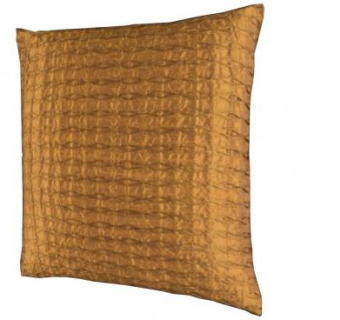 桔黄色简约抱枕SU模型下载_sketchup草图大师SKP模型