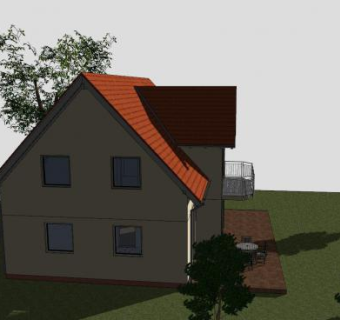 乡村房子建筑住宅SU模型下载_sketchup草图大师SKP模型