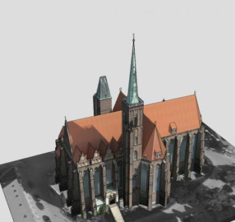 圣巴塞洛缪建筑SU模型下载_sketchup草图大师SKP模型