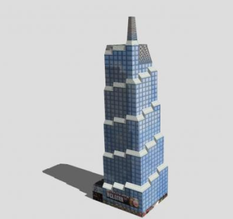 现代办公建筑SU模型下载_sketchup草图大师SKP模型