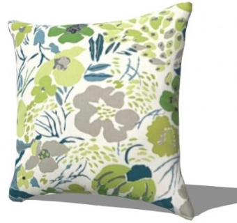 北欧简约田园风抱枕SU模型下载_sketchup草图大师SKP模型