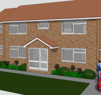 现代房子车库建筑SU模型下载_sketchup草图大师SKP模型