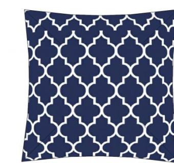 靛蓝色印花抱枕设计SU模型下载_sketchup草图大师SKP模型