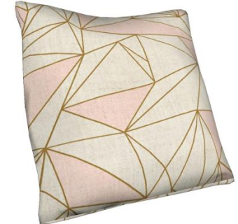 几何简约拼色枕头SU模型下载_sketchup草图大师SKP模型