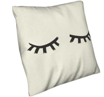 眼睫毛简约抱枕SU模型下载_sketchup草图大师SKP模型