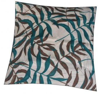 清新风格叶子印花抱枕SU模型下载_sketchup草图大师SKP模型