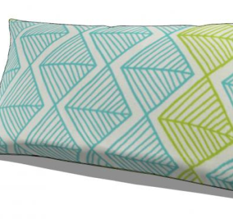 菱形几何图案枕头SU模型下载_sketchup草图大师SKP模型