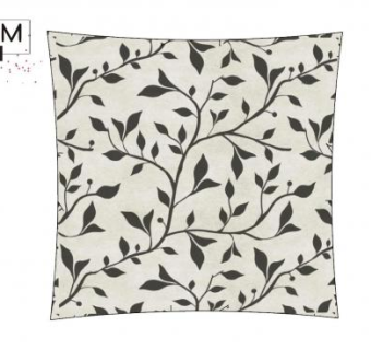 枝叶印花抱枕SU模型下载_sketchup草图大师SKP模型